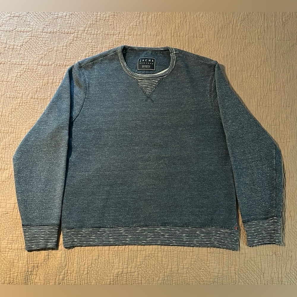 Jachs Men's Blue Crewneck Sweater